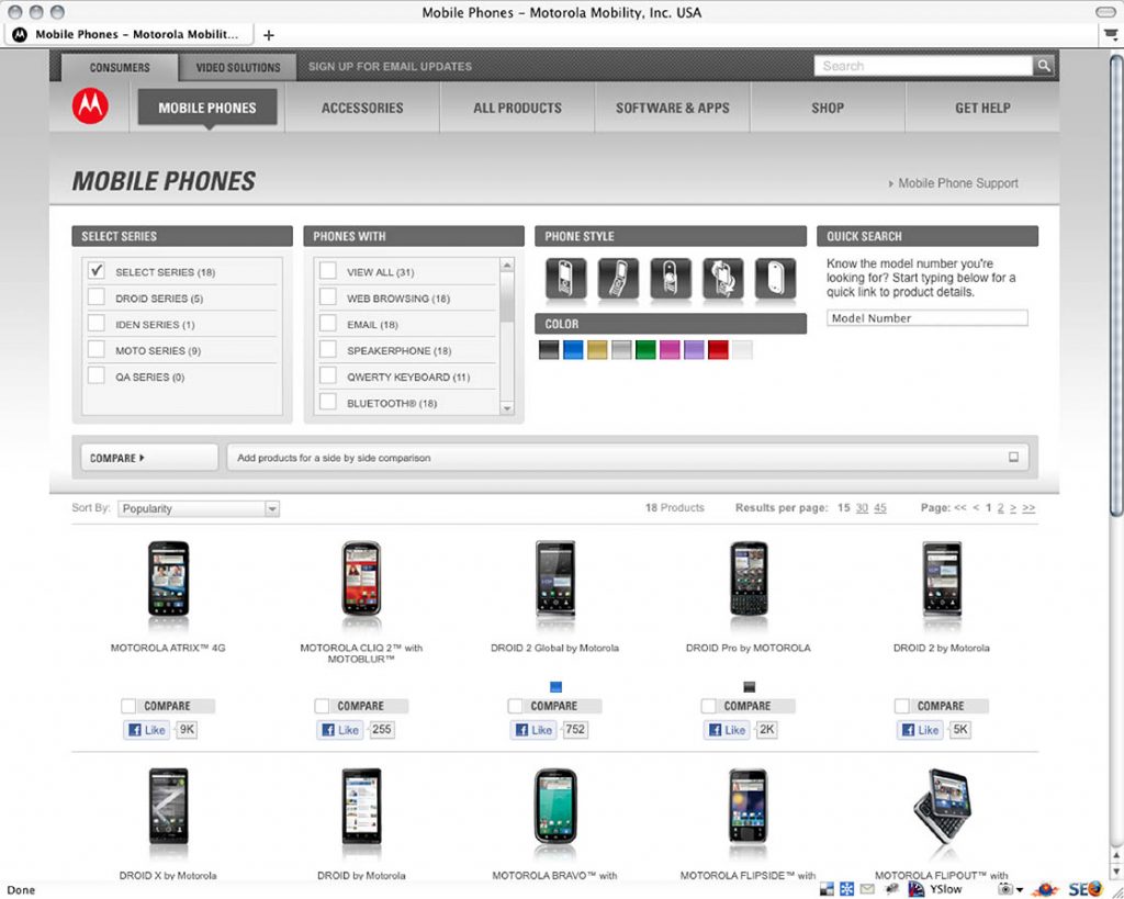 Trying to figure out what phone to buy is reduced to trial and error. Sorting capabilities are limited and focused on internal technology and model names rather than how you would use the phone. Finding the right phone would require knowing their model lines, at which point you wouldn't need a website to begin with.