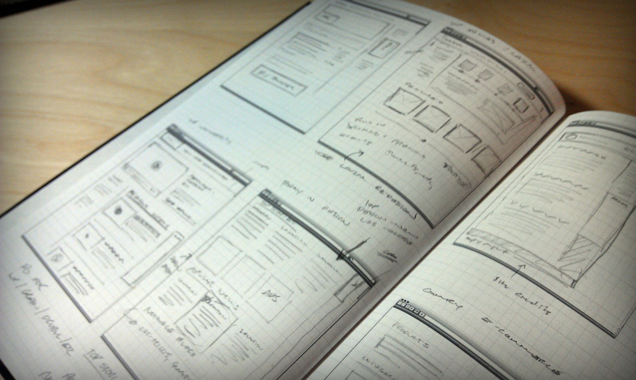 sketchbook-grid web design, Vladimir Carrer