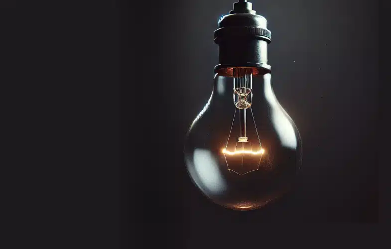 A photo of a burnt out light bulb representing a website that doesn't work